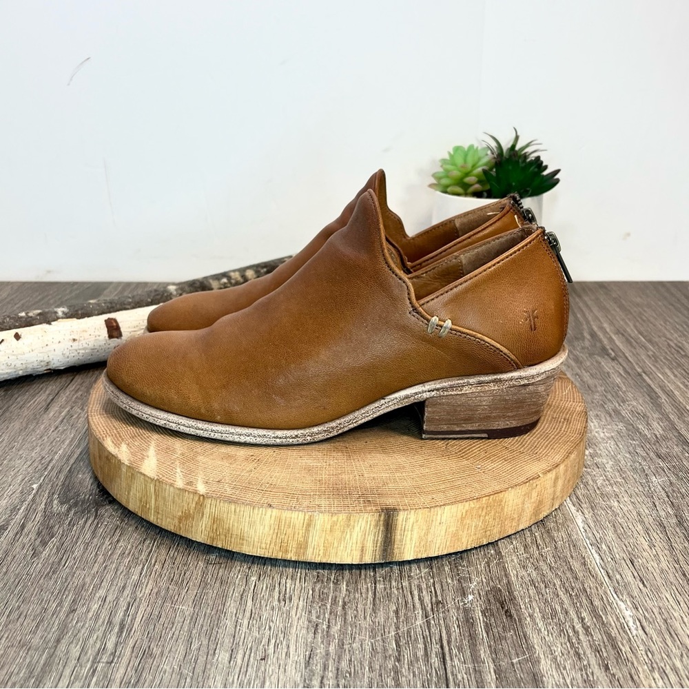 Frye | Cognac Carson Shootie Leather Ankle Boots 3470359 Size 8